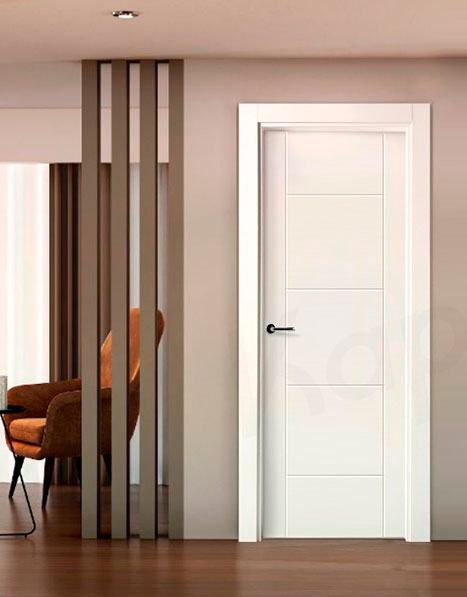 puerta interior lacada en blanco - Venta e Instalación Puertas para Interiores